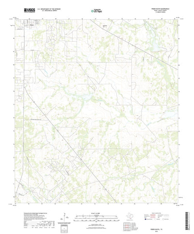 United States Geological Survey Freer South, TX (2022, 24000-Scale) digital map