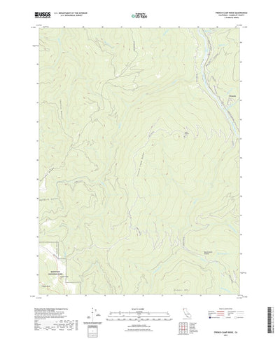 United States Geological Survey French Camp Ridge, CA (2021, 24000-Scale) digital map