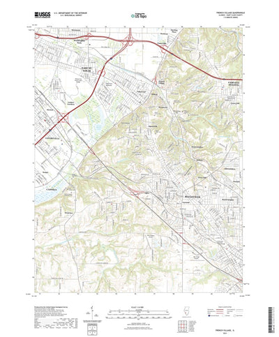 United States Geological Survey French Village, IL (2021, 24000-Scale) digital map