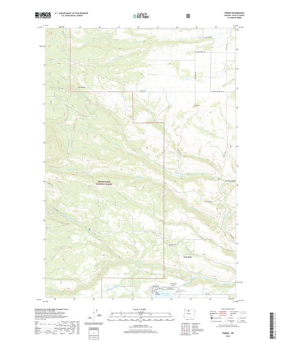 United States Geological Survey Friend, OR (2020, 24000-Scale) digital map
