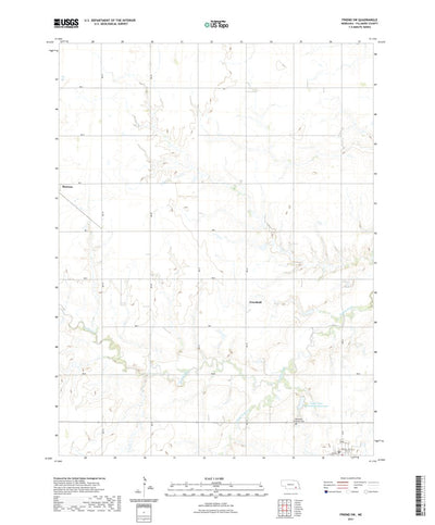 United States Geological Survey Friend SW, NE (2021, 24000-Scale) digital map