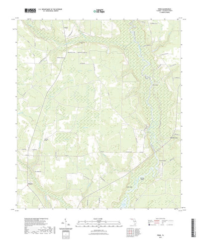 United States Geological Survey Frink, FL (2021, 24000-Scale) digital map