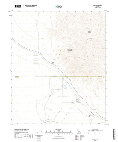United States Geological Survey Frink NW, CA (2021, 24000-Scale) digital map