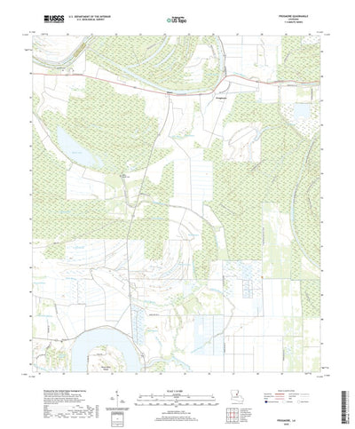 United States Geological Survey Frogmore, LA (2020, 24000-Scale) digital map
