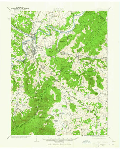 United States Geological Survey Front Royal, VA (1939, 62500-Scale) digital map