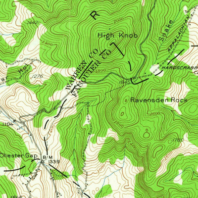 United States Geological Survey Front Royal, VA (1939, 62500-Scale) digital map