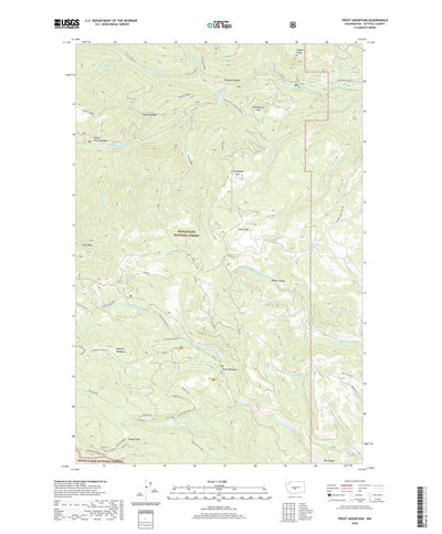 United States Geological Survey Frost Mountain, WA (2020, 24000-Scale) digital map