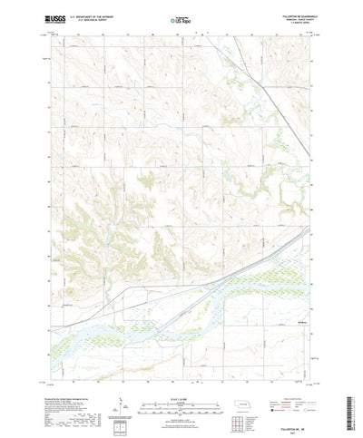 United States Geological Survey Fullerton NE, NE (2021, 24000-Scale) digital map