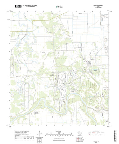 United States Geological Survey Fulshear, TX (2022, 24000-Scale) digital map