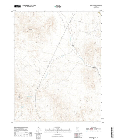 United States Geological Survey Gabbs Mountain, NV (2021, 24000-Scale) digital map