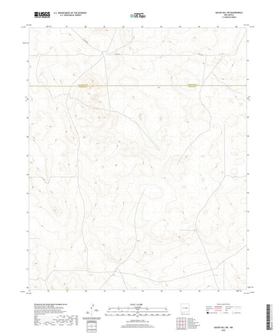 United States Geological Survey Gacho Hill SW, NM (2020, 24000-Scale) digital map