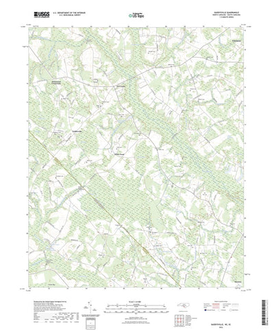 United States Geological Survey Gaddysville, NC (2022, 24000-Scale) digital map