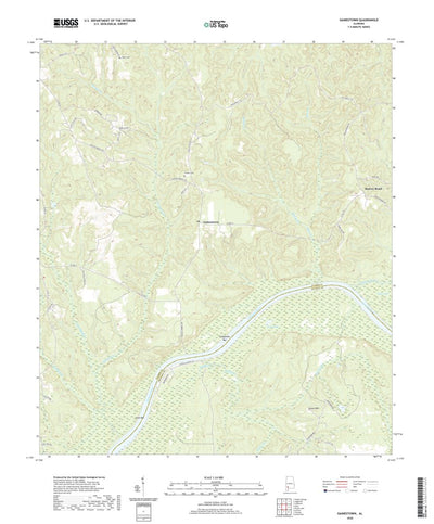 United States Geological Survey Gainestown, AL (2020, 24000-Scale) digital map