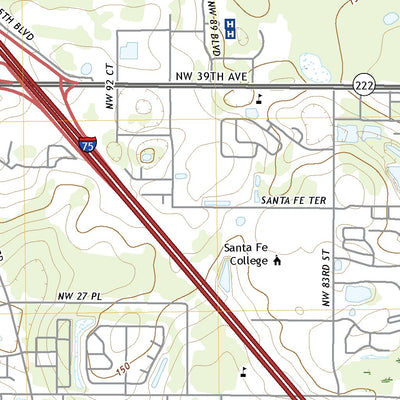 United States Geological Survey Gainesville West, FL (2021, 24000-Scale) digital map