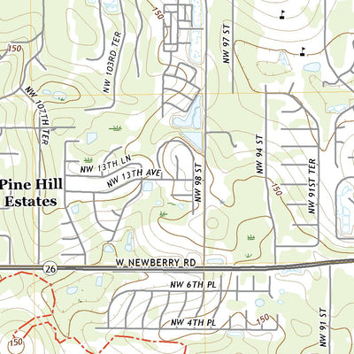 United States Geological Survey Gainesville West, FL (2021, 24000-Scale) digital map