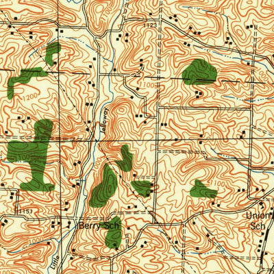 United States Geological Survey Gambier, OH (1943, 62500-Scale) digital map