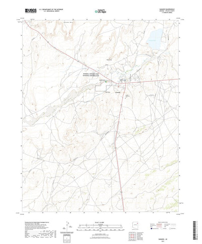 United States Geological Survey Ganado, AZ (2021, 24000-Scale) digital map