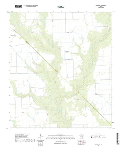 United States Geological Survey Ganado NE, TX (2022, 24000-Scale) digital map