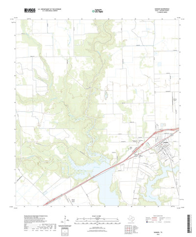 United States Geological Survey Ganado, TX (2022, 24000-Scale) digital map