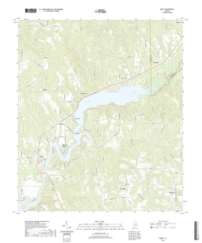 United States Geological Survey Gantt, AL (2020, 24000-Scale) digital map