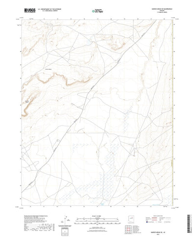 United States Geological Survey Garces Mesas SE, AZ (2021, 24000-Scale) digital map