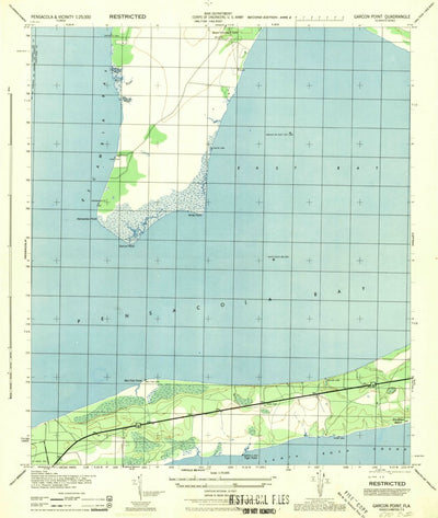 United States Geological Survey Garcon Point, FL (1944, 25000-Scale) digital map