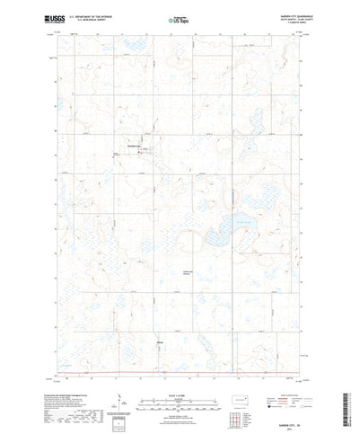 United States Geological Survey Garden City, SD (2021, 24000-Scale) digital map