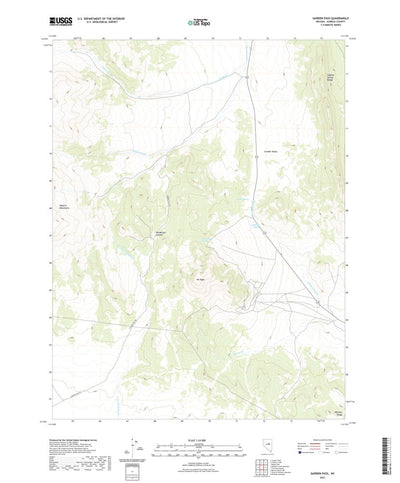 United States Geological Survey Garden Pass, NV (2021, 24000-Scale) digital map