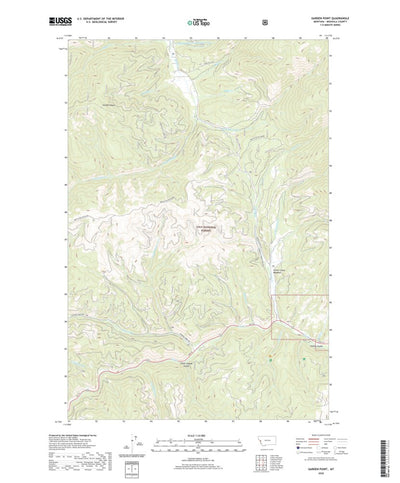 United States Geological Survey Garden Point, MT (2020, 24000-Scale) digital map