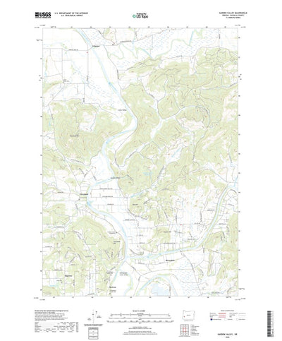 United States Geological Survey Garden Valley, OR (2020, 24000-Scale) digital map