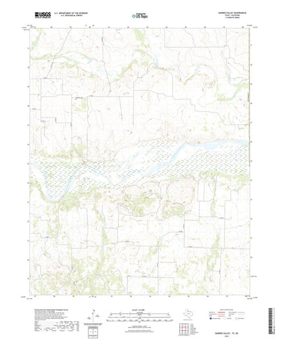 United States Geological Survey Garden Valley, TX (2022, 24000-Scale) digital map