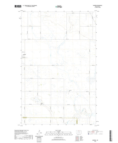 United States Geological Survey Gardena, ND (2020, 24000-Scale) digital map