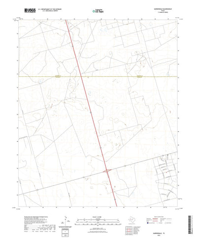 United States Geological Survey Gardendale, TX (2022, 24000-Scale) digital map