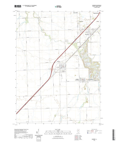 United States Geological Survey Gardner, IL (2021, 24000-Scale) digital map