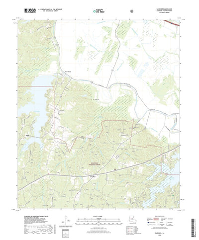 United States Geological Survey Gardner, LA (2020, 24000-Scale) digital map