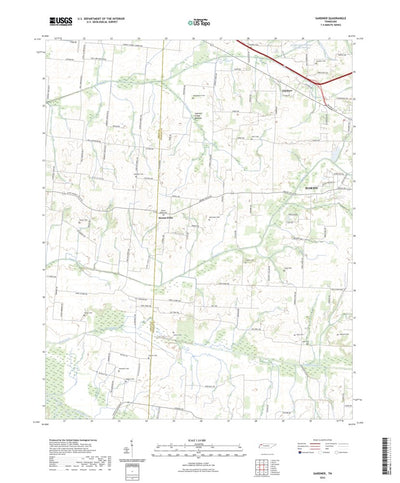 United States Geological Survey Gardner, TN (2022, 24000-Scale) digital map