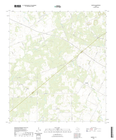 United States Geological Survey Garfield, TX (2022, 24000-Scale) digital map