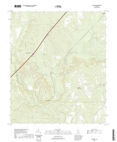 United States Geological Survey Garland, AL (2020, 24000-Scale) digital map