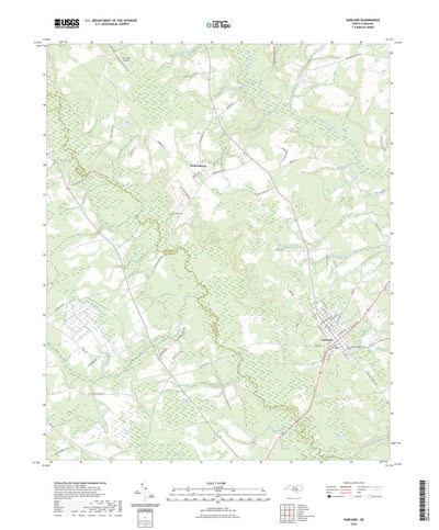 United States Geological Survey Garland, NC (2022, 24000-Scale) digital map