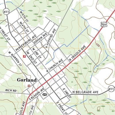 United States Geological Survey Garland, NC (2022, 24000-Scale) digital map