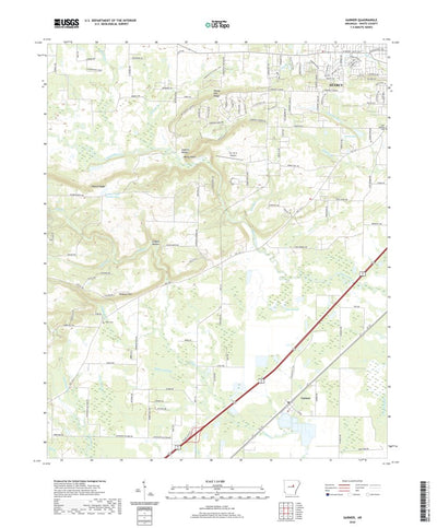 United States Geological Survey Garner, AR (2020, 24000-Scale) digital map