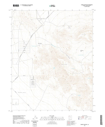 United States Geological Survey Garnet Mountain, AZ (2021, 24000-Scale) digital map