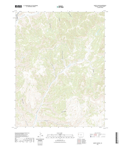 United States Geological Survey Garvey Canyon, CO (2022, 24000-Scale) digital map