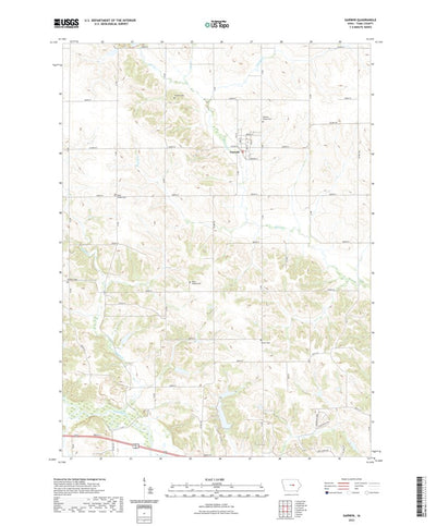 United States Geological Survey Garwin, IA (2022, 24000-Scale) digital map