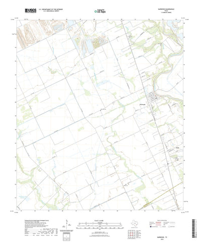 United States Geological Survey Garwood, TX (2022, 24000-Scale) digital map