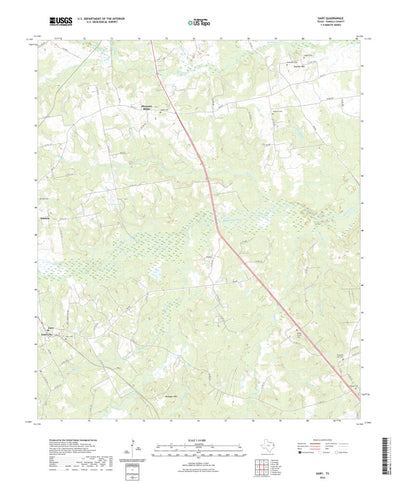 United States Geological Survey Gary, TX (2022, 24000-Scale) digital map