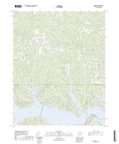 United States Geological Survey Gasburg, VA (2022, 24000-Scale) digital map