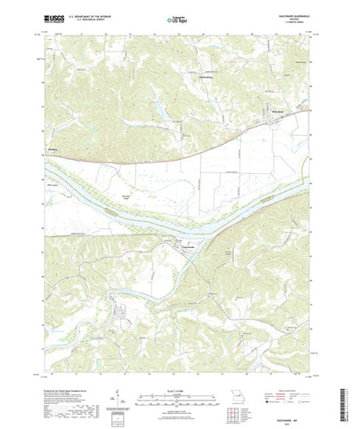United States Geological Survey Gasconade, MO (2021, 24000-Scale) digital map