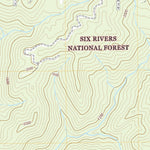 United States Geological Survey Gasquet, CA (2022, 24000-Scale) digital map