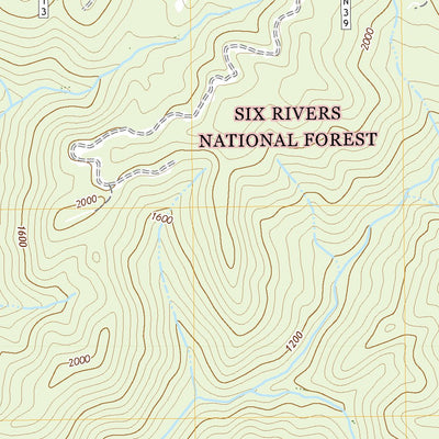 United States Geological Survey Gasquet, CA (2022, 24000-Scale) digital map